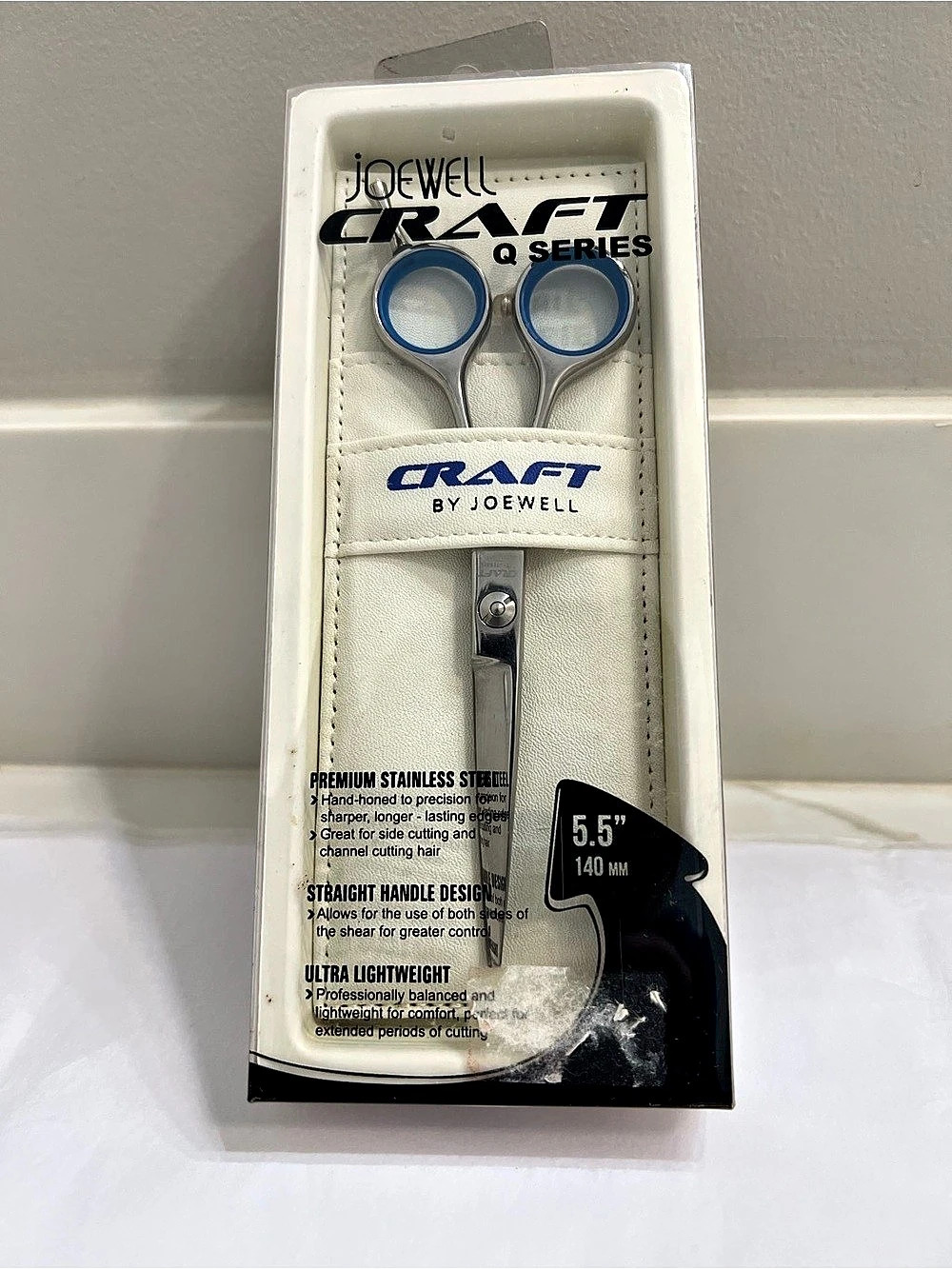 Joewell Craft Q Series Hair Shears 5.5" Hair Shears Silver & Blue